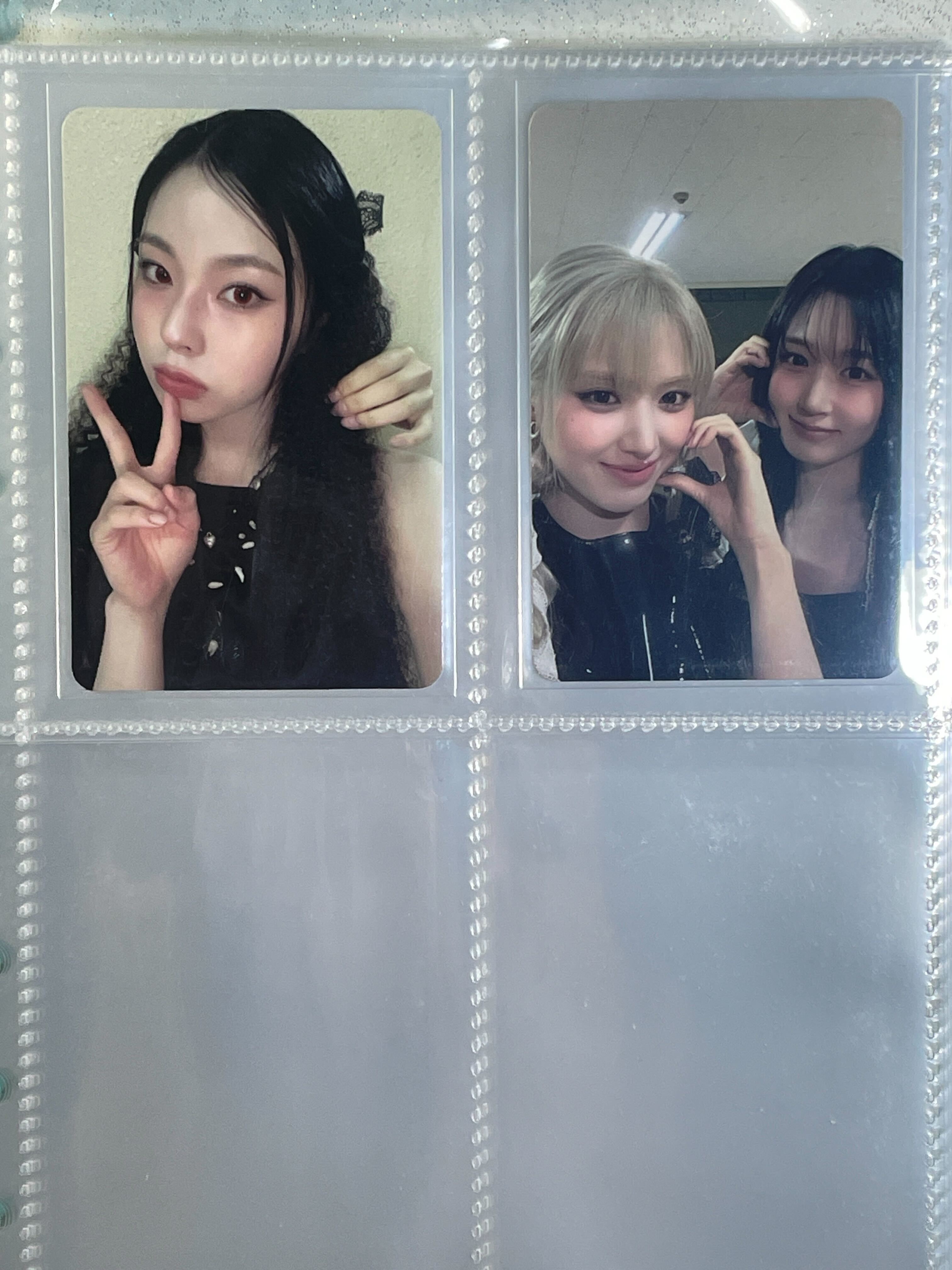 해원, 지우, 규진 포카 교환해요